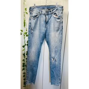 &DENIM Distressed Light Wash Woman Skinny Jeans Size 36